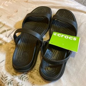 Crocs Cleo black relaxed sandal